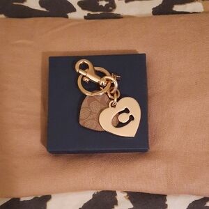Coach Hearts key ring